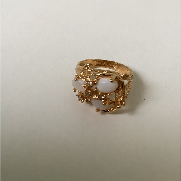 NEW vintage cocktail ring Opal Twig Branch - Picture 9 of 10